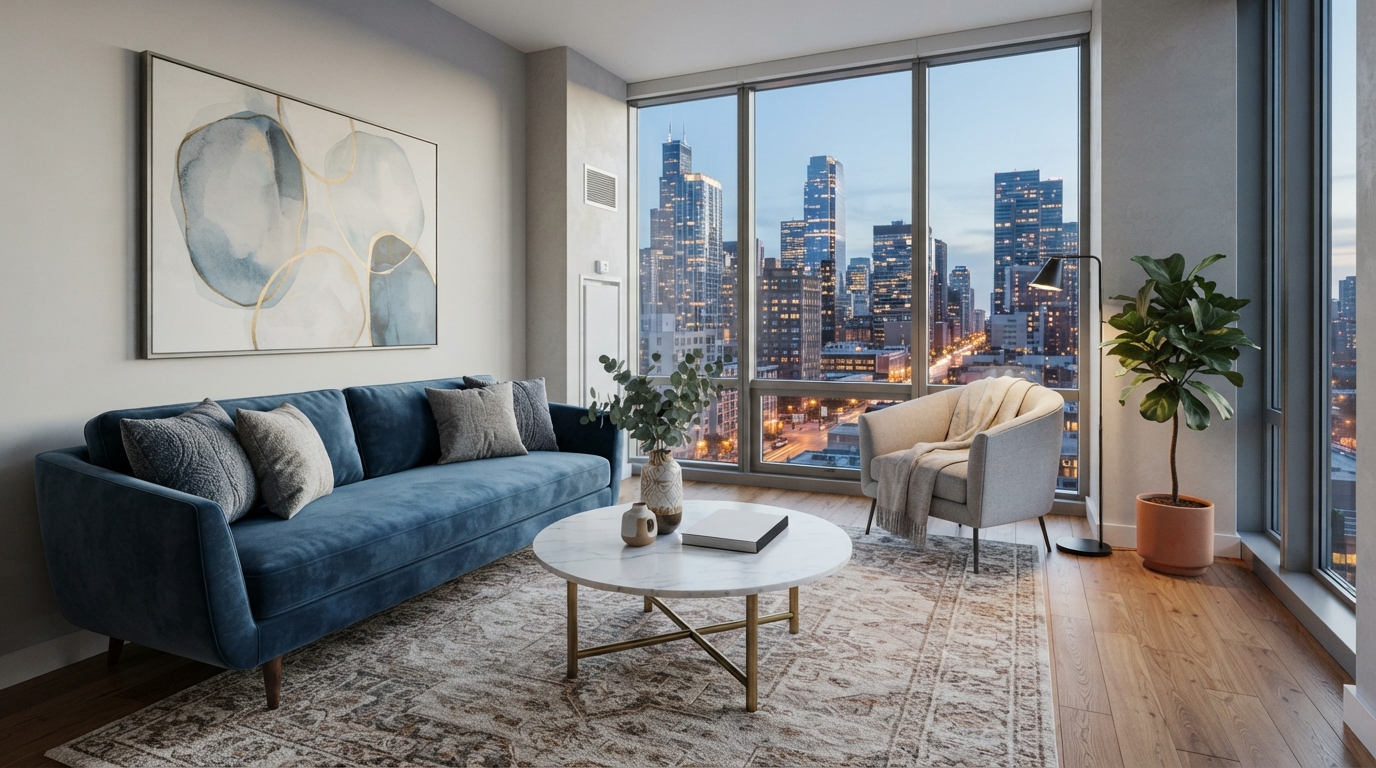 virtual staging per ndertues — illustration